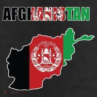 Afghanistan Map Flag Emblem 25L Jumbo Tote