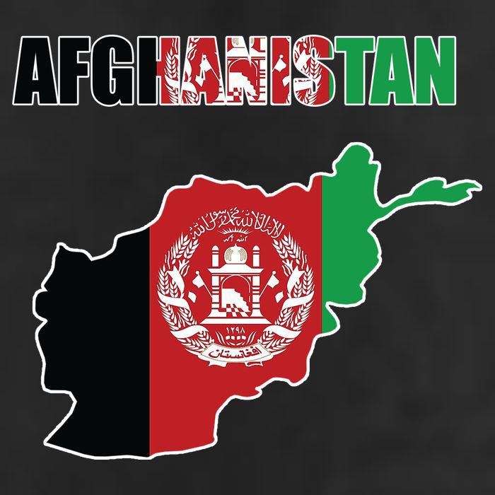 Afghanistan Map Flag Emblem Trucker Hat