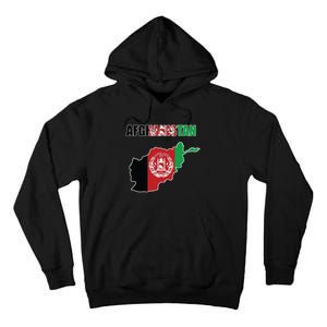 Afghanistan Map Flag Emblem Tall Hoodie