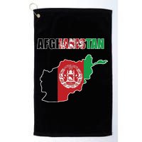 Afghanistan Map Flag Emblem Golf Towel