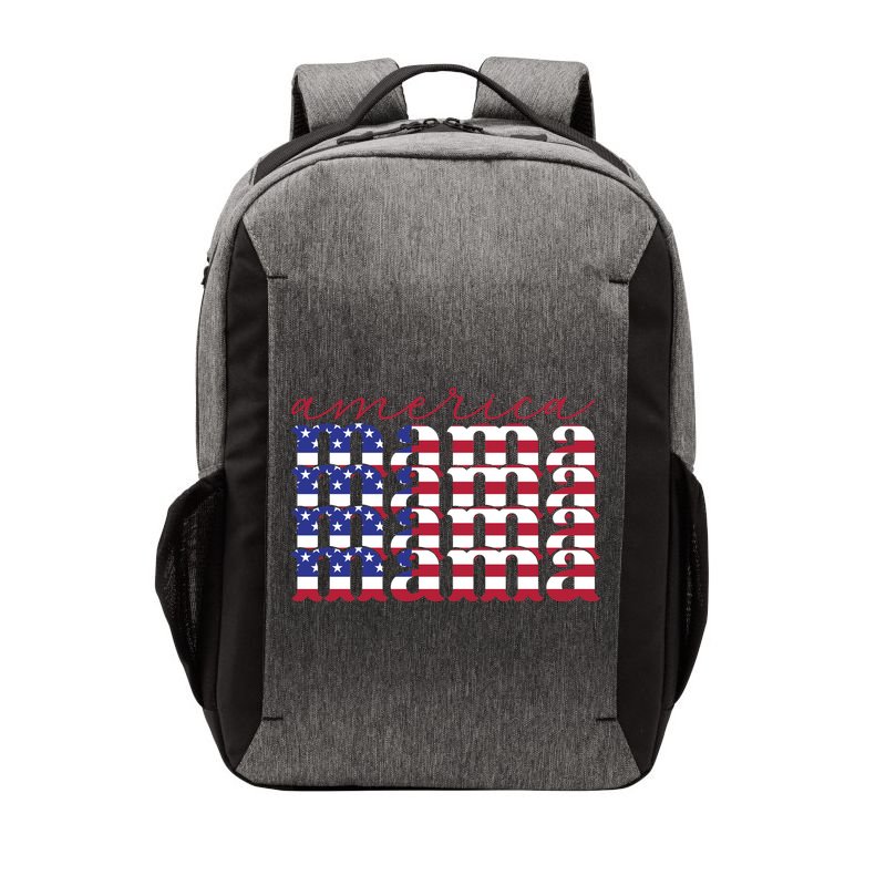 America Mama Flag Memorial Day Gift Mother's Day Vector Backpack