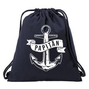 Anchor Motif Fathers Day Drawstring Bag