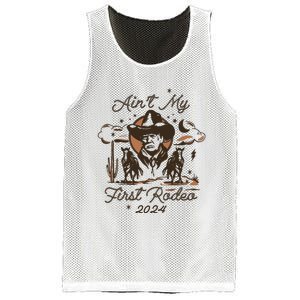 Aint My First Rodeo Trump Western Donald Trump Mesh Reversible Basketball Jersey Tank