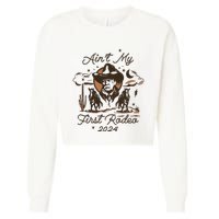 Aint My First Rodeo Trump Western Donald Trump Cropped Pullover Crew