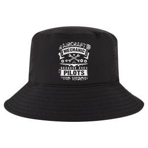 Airplane Mechanic Funny Aviation Technician Cool Comfort Performance Bucket Hat