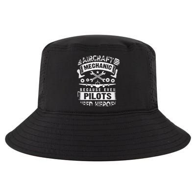 Airplane Mechanic Funny Aviation Technician Cool Comfort Performance Bucket Hat