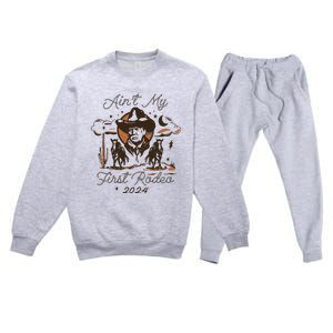 AinT My First Rodeo Trump Premium Crewneck Sweatsuit Set