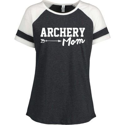 Archery Mom Funny Bow Hunting Archery Mothers Day Gift Enza Ladies Jersey Colorblock Tee