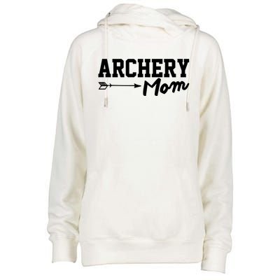 Archery Mom Funny Bow Hunting Archery Mothers Day Gift Womens Funnel Neck Pullover Hood