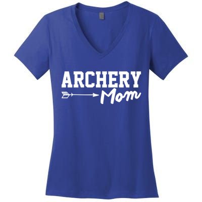 Archery Mom Funny Bow Hunting Archery Mothers Day Gift Women's V-Neck T-Shirt