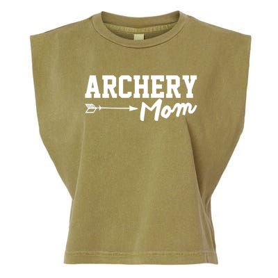 Archery Mom Funny Bow Hunting Archery Mothers Day Gift Garment-Dyed Women's Muscle Tee