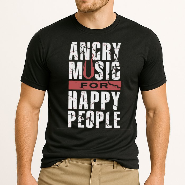 Angry Music For Happy People Cooling Performance Crew T-Shirt