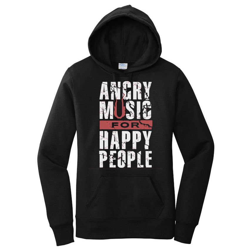 Angry Music For Happy People Women's Pullover Hoodie