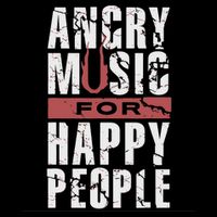 Angry Music For Happy People Cropped Pullover Crew