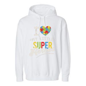 Autism Month For Special Education Ed Teachers Garment-Dyed Fleece Hoodie