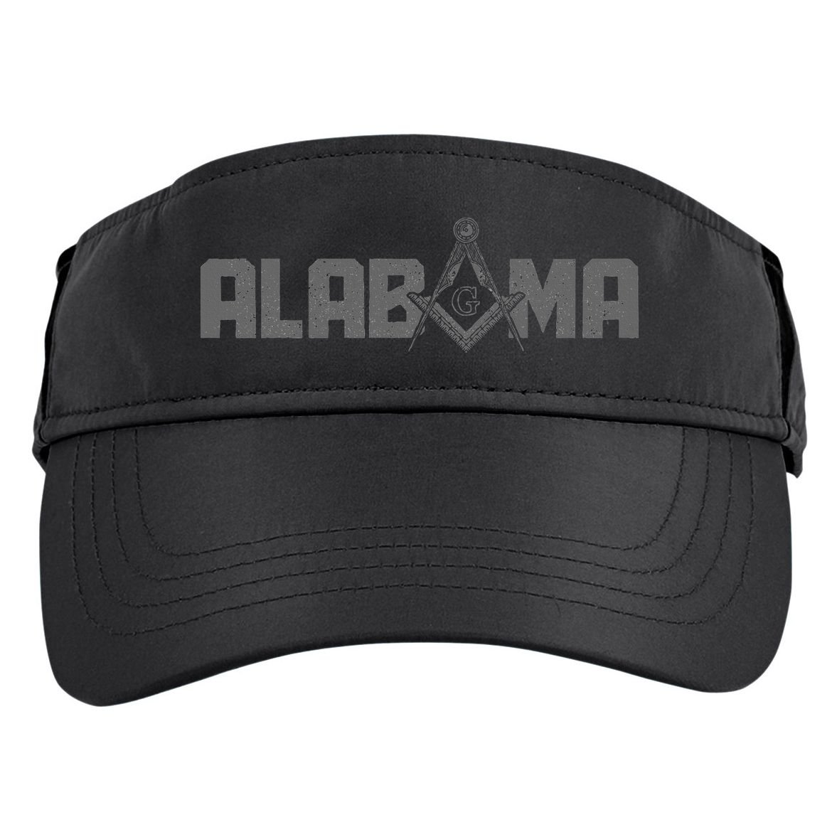 Alabama Mason Freemason Masonic Square & Compass Adult Drive Performance Visor