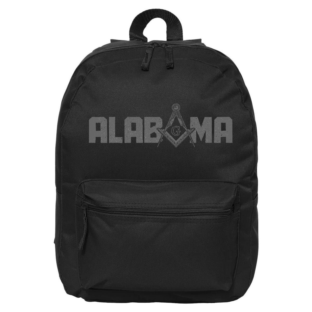Alabama Mason Freemason Masonic Square & Compass 16 in Basic Backpack