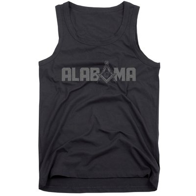 Alabama Mason Freemason Masonic Square & Compass Tank Top