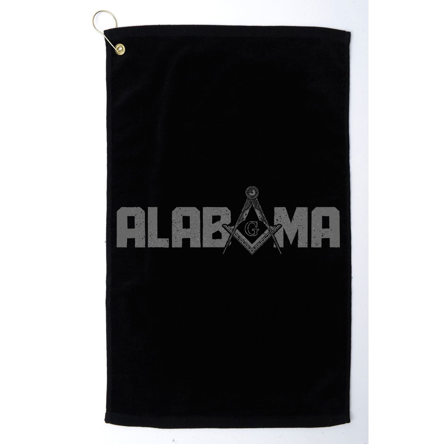 Alabama Mason Freemason Masonic Square & Compass Golf Towel