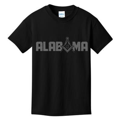 Alabama Mason Freemason Masonic Square & Compass Kids T-Shirt