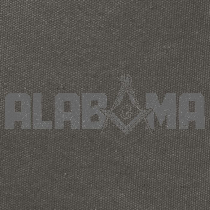 Alabama Mason Freemason Masonic Square & Compass Cotton Canvas Backpack