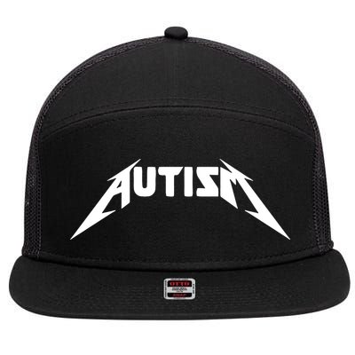 Autism Meme Funny Gify Meme 7 Panel Mesh Trucker Snapback Hat