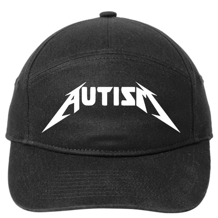 Autism Meme Funny Gify Meme 7-Panel Snapback Hat