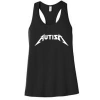 Autism Meme Funny Gify Meme Women's Racerback Tank