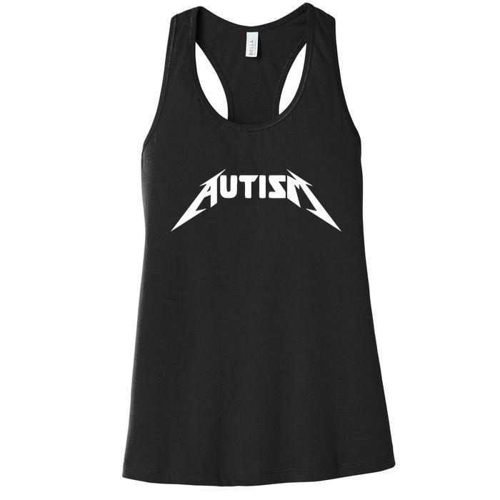 Autism Meme Funny Gify Meme Women's Racerback Tank