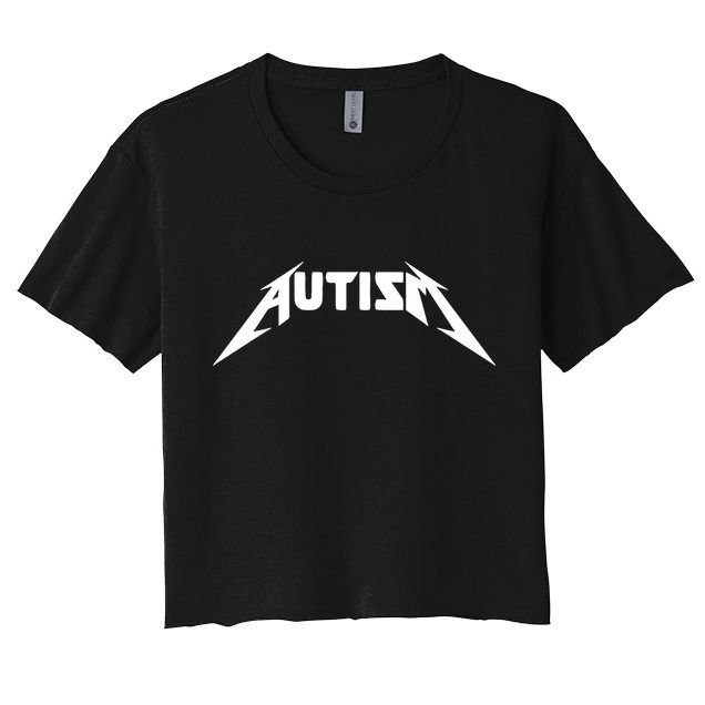 Autism Meme Funny Gify Meme Crop Top