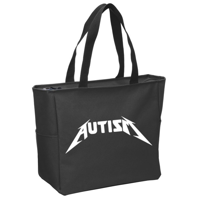Autism Meme Funny Gify Meme Zip Tote Bag