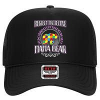 Autism Mom Fiercely Protective Mama Bear Support High Crown Mesh Back Trucker Hat