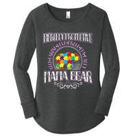 Autism Mom Fiercely Protective Mama Bear Support Women's Perfect Tri Tunic Long Sleeve Shirt