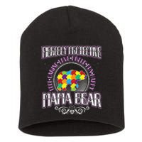 Autism Mom Fiercely Protective Mama Bear Support Short Acrylic Beanie