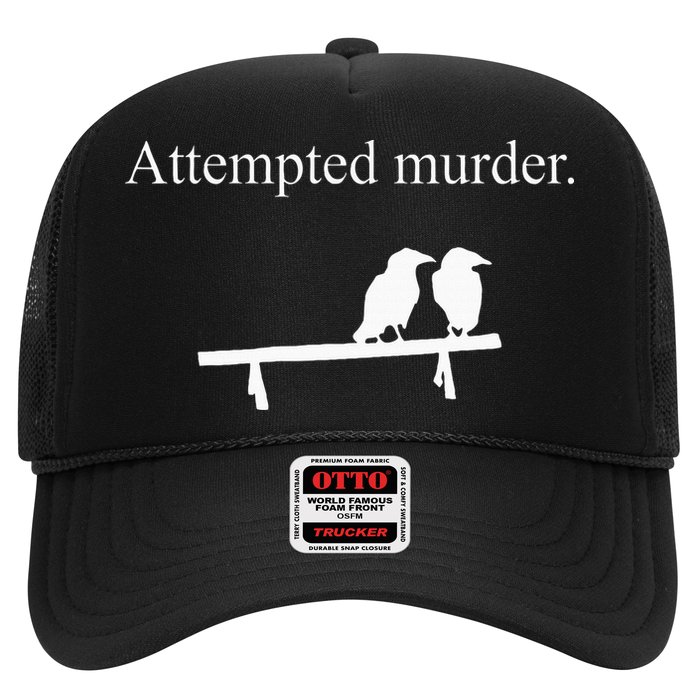 Attempted Murder Funny Sarcasm Crows Ornithology Hat