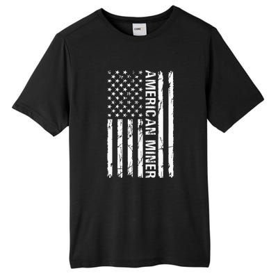 American Miner Funny American Miner Tall Fusion ChromaSoft Performance T-Shirt