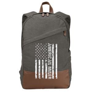 American Miner Funny American Miner Cotton Canvas Backpack