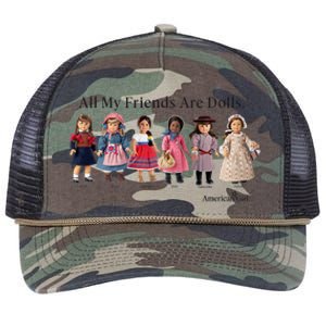 All My Friends Are Dolls American Girl Retro Rope Trucker Hat Cap