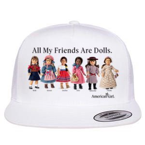 All My Friends Are Dolls American Girl Flat Bill Trucker Hat