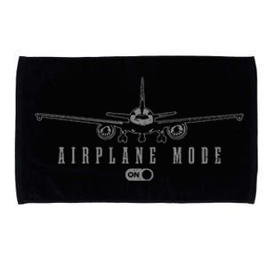 Airplane Mode Funny Pilot Aviation Microfiber Hand Towel