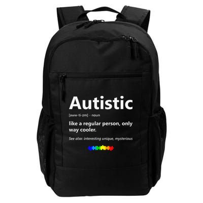 Autistic Meaning Funny Autism Awareness Month Backpack