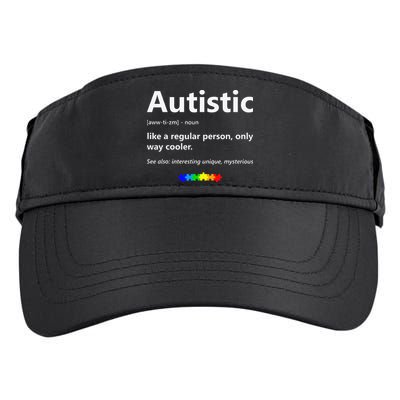 Autistic Meaning Funny Autism Awareness Month Adult Drive Performance Visor