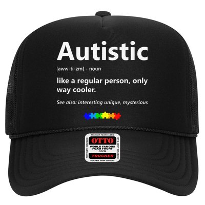 Autistic Meaning Funny Autism Awareness Month Trucker Hat