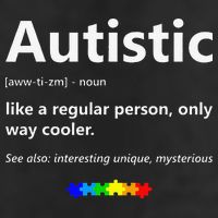 Autistic Meaning Funny Autism Awareness Month Golf Towel