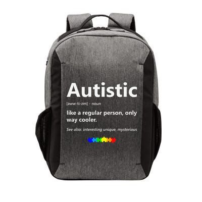 Autistic Meaning Funny Autism Awareness Month Vector Backpack
