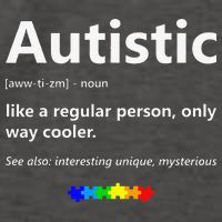 Autistic Meaning Funny Autism Awareness Month Vector Backpack
