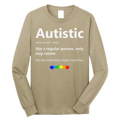 Autistic Meaning Funny Autism Awareness Month Long Sleeve Shirt