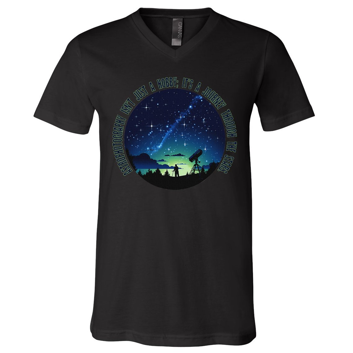 Astrophotography Magic For The Passionate Astrophotographer V-Neck T-Shirt