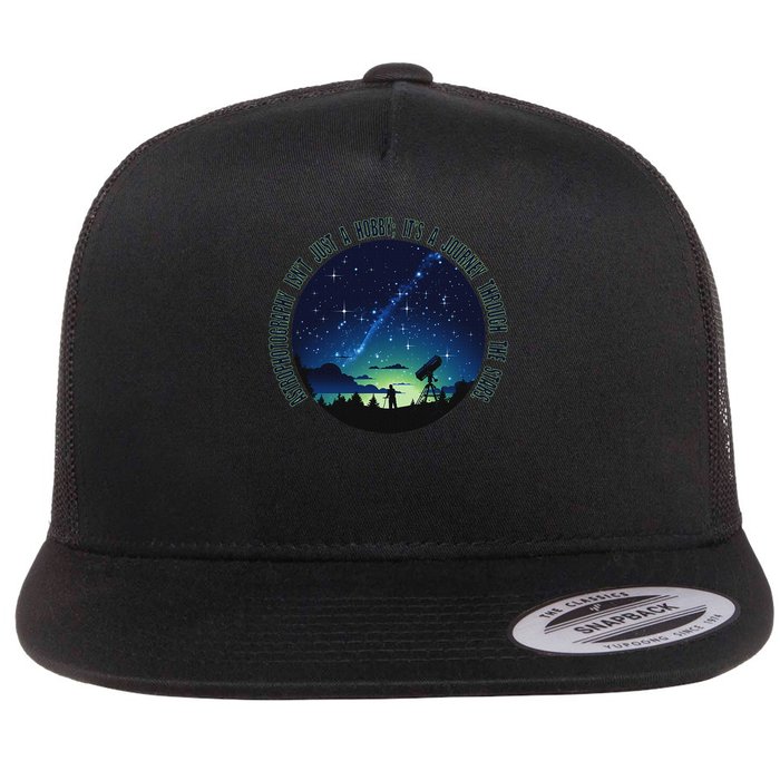 Astrophotography Magic For The Passionate Astrophotographer Flat Bill Trucker Hat
