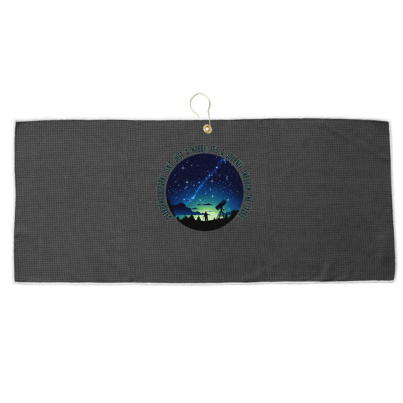 Astrophotography Magic For The Passionate Astrophotographer Large Microfiber Waffle Golf Towel